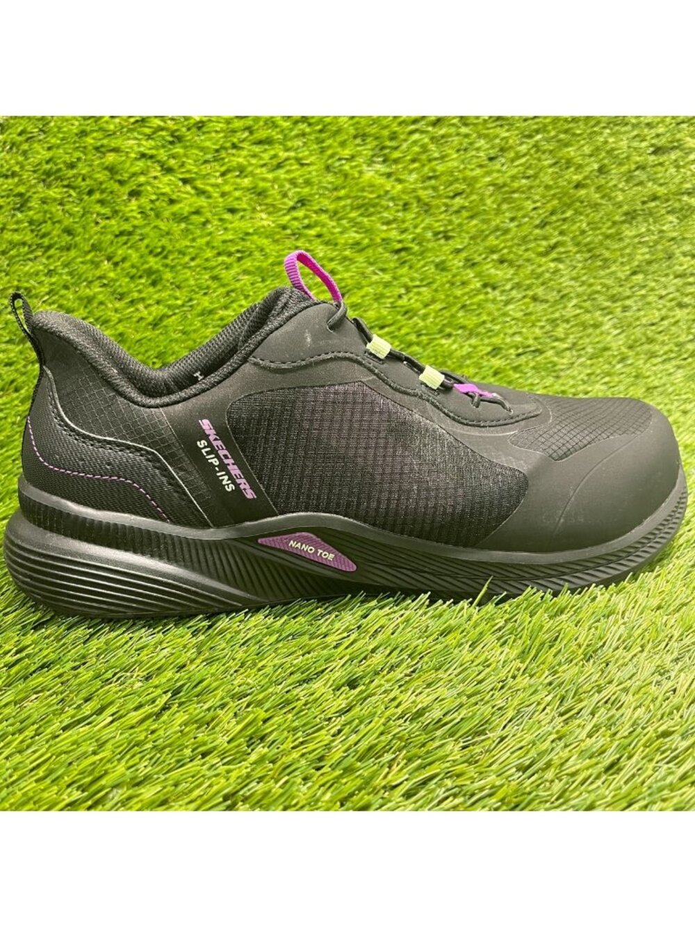 Skechers Carbix Yunia Womens Size 11 Black Carbon Nano Toe Safety Work Shoes